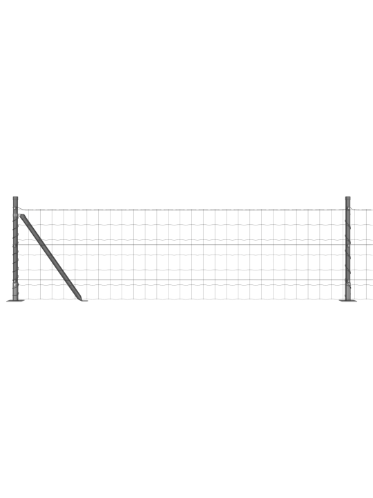 Euro aita 7 holkkitolpalla 0.6x10 m galvanoitu teräs