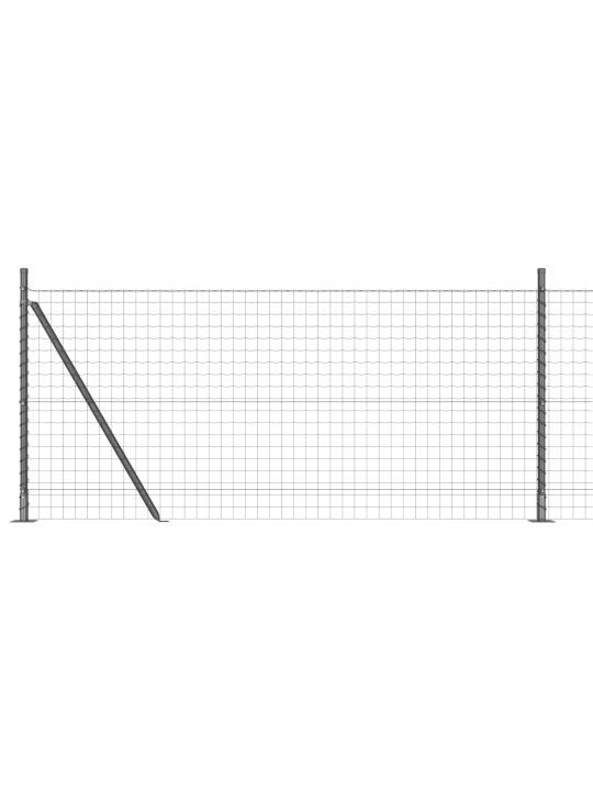 Euro aita 13 pylväällä 1x25 m galvanoitua terästä