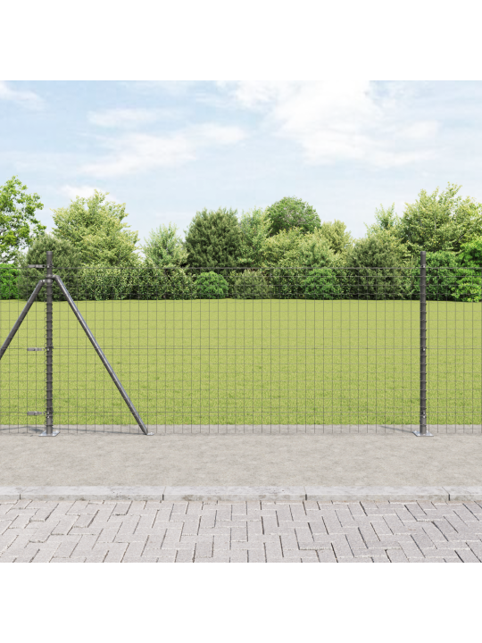 Euro aita 13 pylväällä 1x25 m galvanoitua terästä
