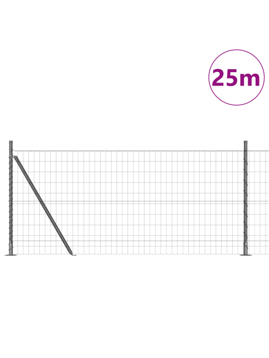 Euro aita 13 flangella 1x25 m galvanoitu teräs