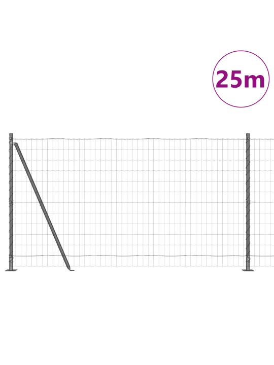 Euroaita 13 flangitetun pylvään kanssa 1.2x25 m galvanoitua terästä