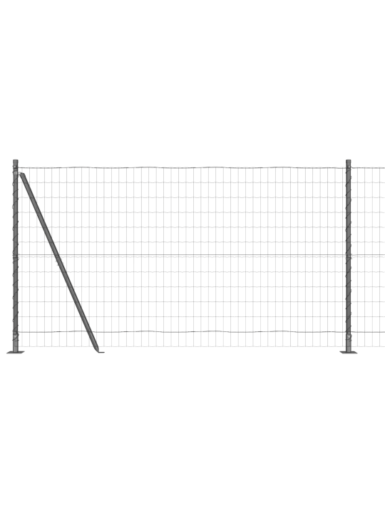 Euroaita 13 flangitetun pylvään kanssa 1.2x25 m galvanoitua terästä