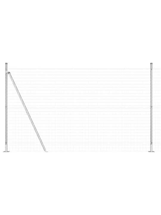 Euro aita 7 flanged posts 1.5x10 m galvanoitu teräs