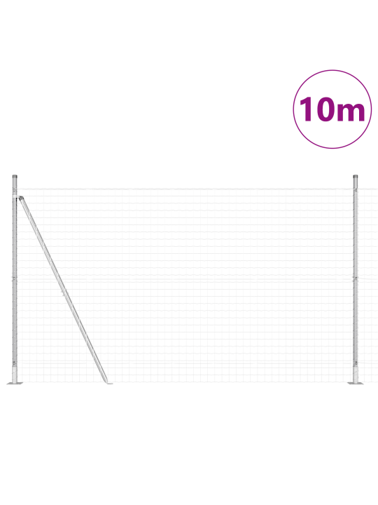 Euroaita 7 flangipylväällä 1.6x10 m galvanoitu teräs