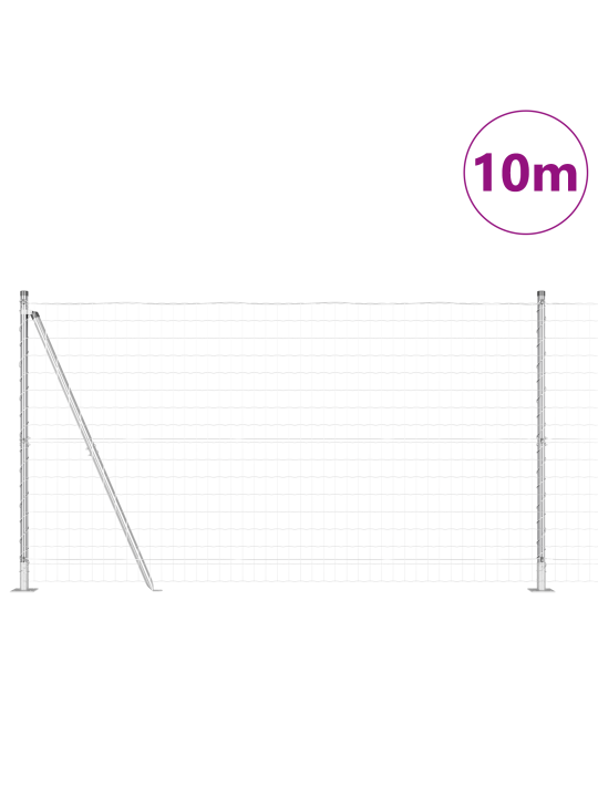 Euro aita 7 flanged posts 1.2x10 m galvanoitu teräs