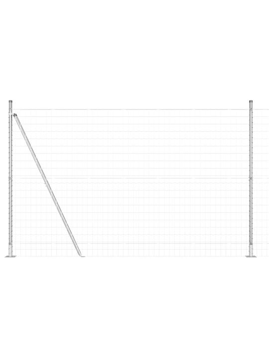Euro aita 7 flanged posts 1.6x10 m galvanoitu teräs