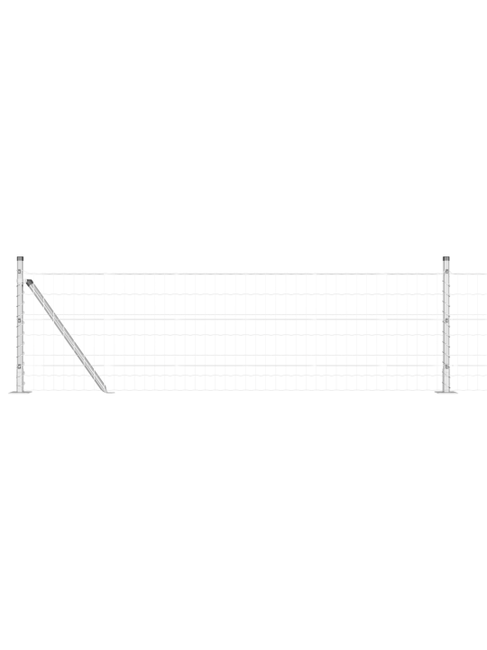 Euroaita 7 flange-pylvään kanssa 0.6x10 m galvanoitu teräs