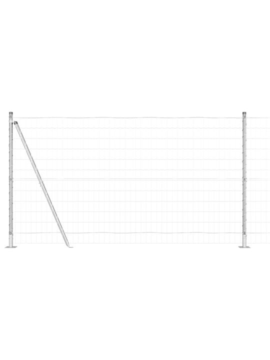 Euroaita 7 flanged posts 1.2x10 m galvanoidusta teräksestä