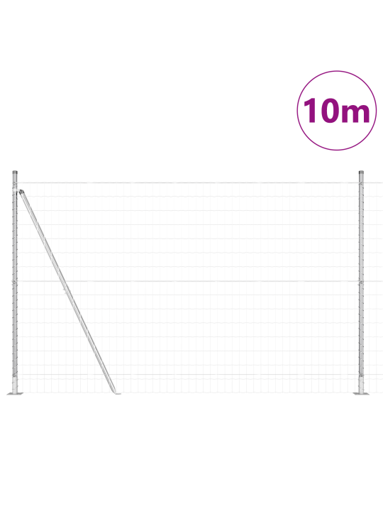Euro aita 7 flangatus pylväät 1.6x10 m galvanoitu teräs