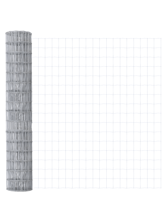 Euro aita 7 läpivientipylväillä 1.5x10 m galvanoitu teräs