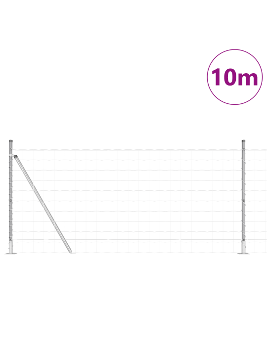 Euroaita seitsemällä lohkolapulla 0.8x10 m galvanoitu teräs