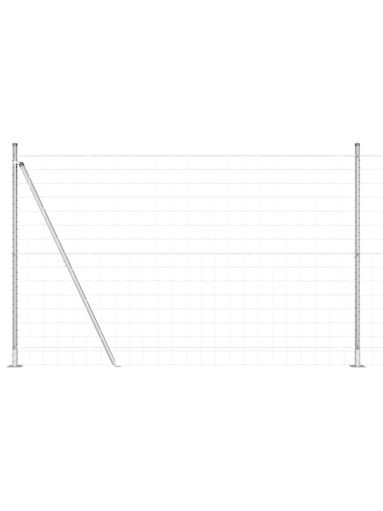 Euroaitaus 7 flangillista pylvästä 1.6x10 m Galvanoitu teräs