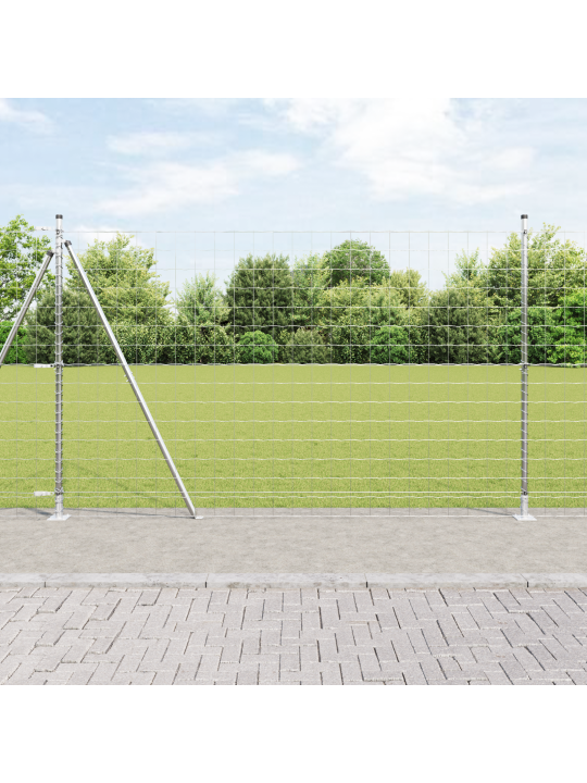 Euroaitaus 7 flangillista pylvästä 1.6x10 m Galvanoitu teräs