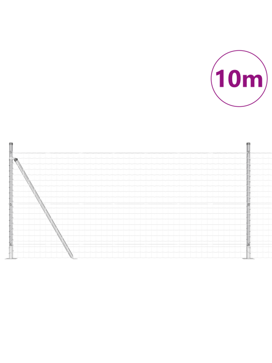 Euro aita 13 liuskatoimista pylvästä 0.8x25 m galvanoitu teräs