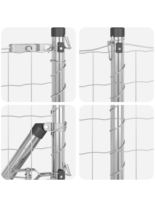 Euroaita 13 flangennokka 0.4x25 m kuumasinkitty teräs