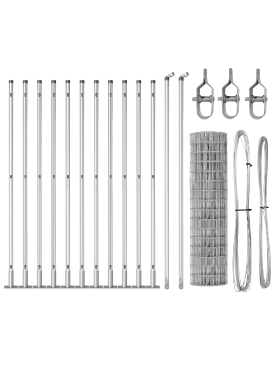 Euroaita 13 flanged posts 0.8x25 m galvanoitu teräs