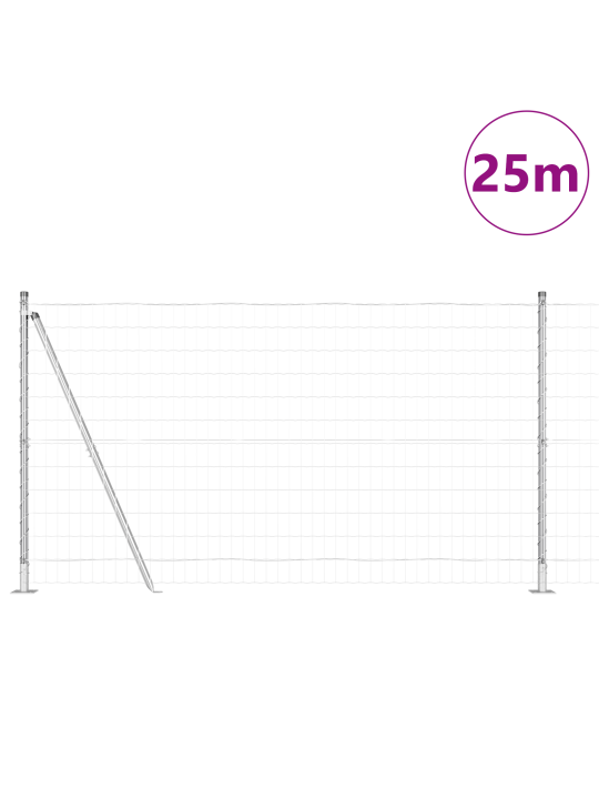 Euroaita 13 flangilla 1.2x25 m galvanoitu teräs