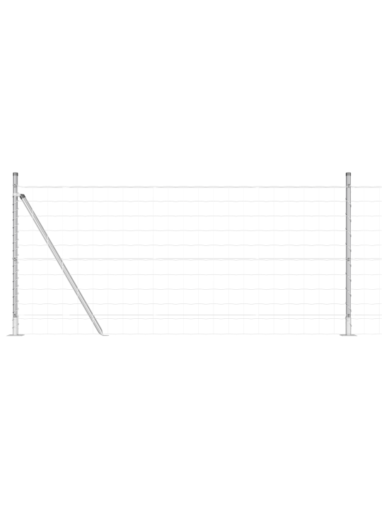 Euro aita 13 flanged postilla 0.8x25 m galvanoitu teräs