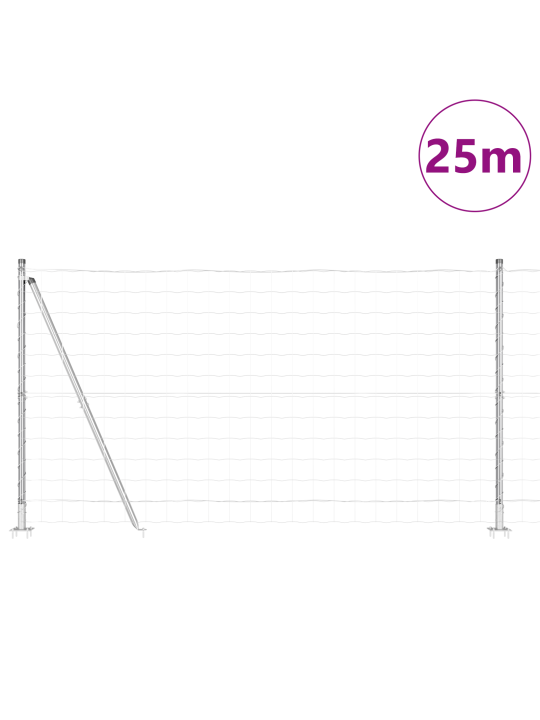 Euro aita 13 flanged posts 1.2x25 m galvanoitu teräs