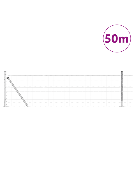 Euro aita 13 flanged postilla 0,6x50 m galvanoitu teräs
