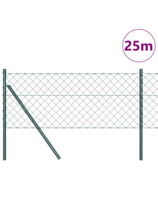 Ketjuaida 2 kpl vihreä metalli 0.8 x 25 m kestävä ketjuaida