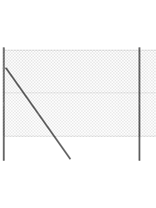 Ketjuaita 7 tukilla 1.5x10 m galvanoidusta teräksestä harmaa