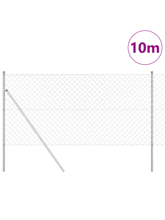 Ketjuaida 7 pylväällä 1.2x10 m kuumasinkitty teräs