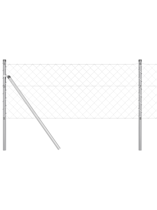 Ketjuaidat 13 tolpalla 0.4x25 m galvanoidusta teräksestä