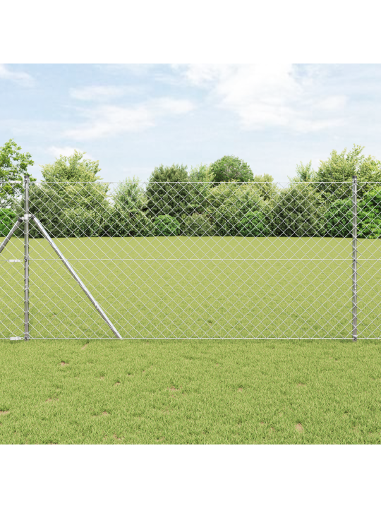 Ketjuaita 13 pylväällä 1.2x25 m galvanoitu teräs