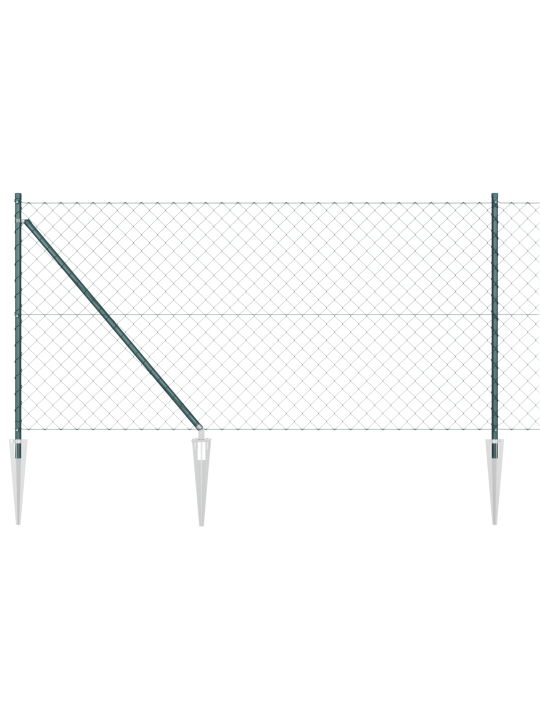 Ketjuaida 2 kpl vihreä pvc 1 x 25 m kestävä ketjuaida