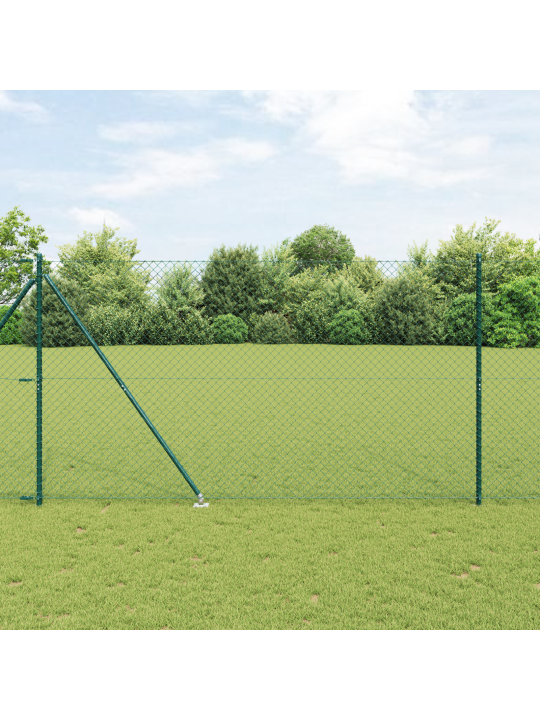 Ketjuaidat 2 kpl vihreä metalli 1.5 x 25 m ketjuaidat