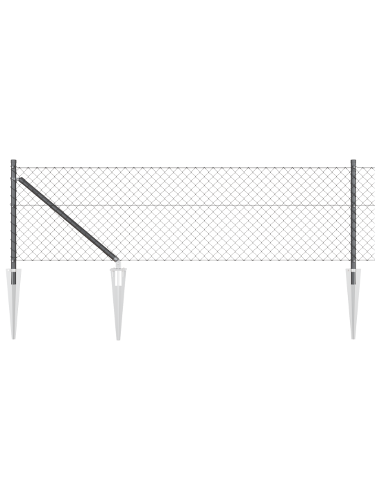 Ketjuaita 7 pistotukilla 0.8x10 m galvanoitu teräs