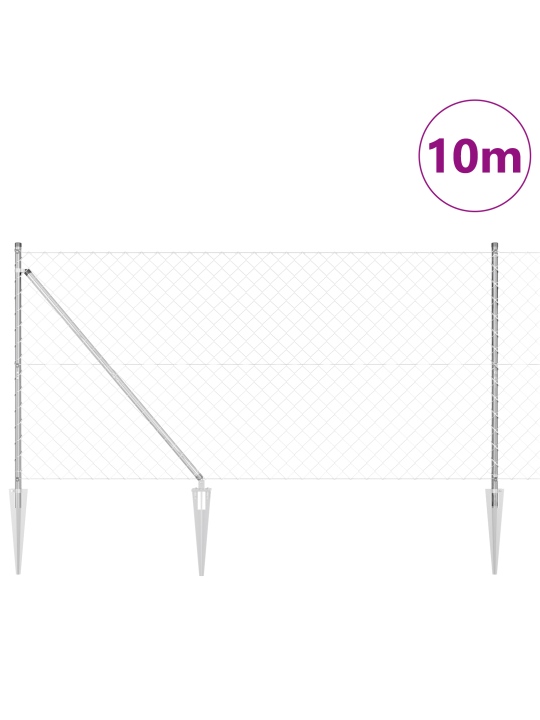 Ketjuaidat 7 piikkipostilla 1.4x10 m galvanoitu teräs