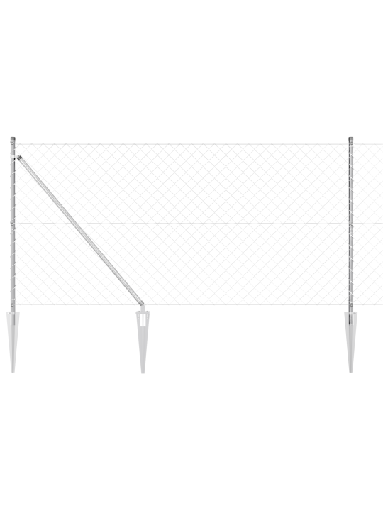 Ketjuaidat 7 piikkipostilla 1.4x10 m galvanoitu teräs
