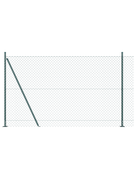 Ketjuaita 7 flangipylväällä 1.5x10 m galvanoitu teräs