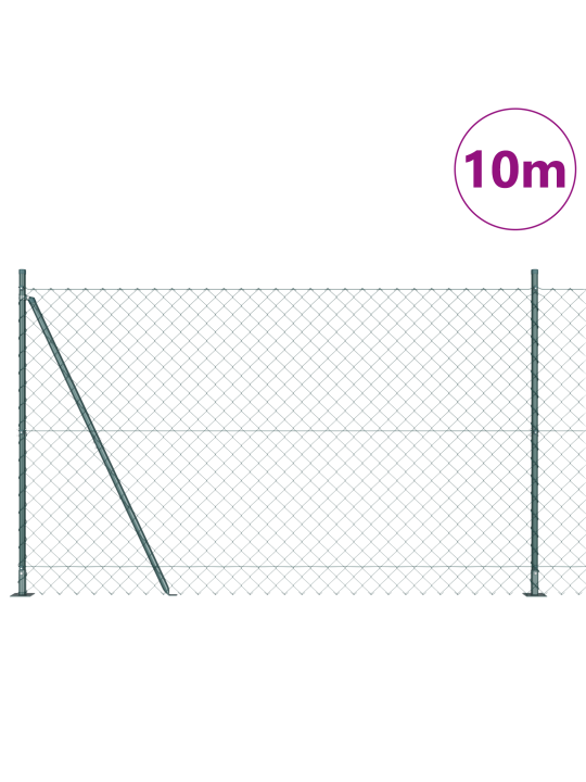 Ketjuaita 7 vannepylväillä 1.5x10 m galvanoitua terästä