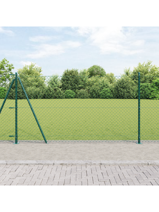Ketjuaita 13 halkaistulla pylväällä 1.2x25 m galvanoitu teräs