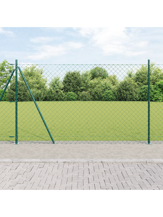 Ketjuaita 13 tuetulla postilla 1.6x25 m galvanoitu teräs