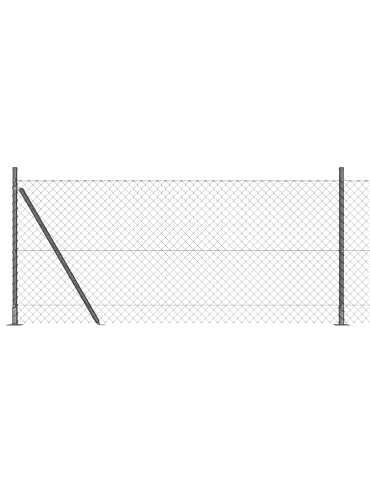 Ketjuaita 7 halkaistulla pylväällä 1x10 m galvanoitu teräs