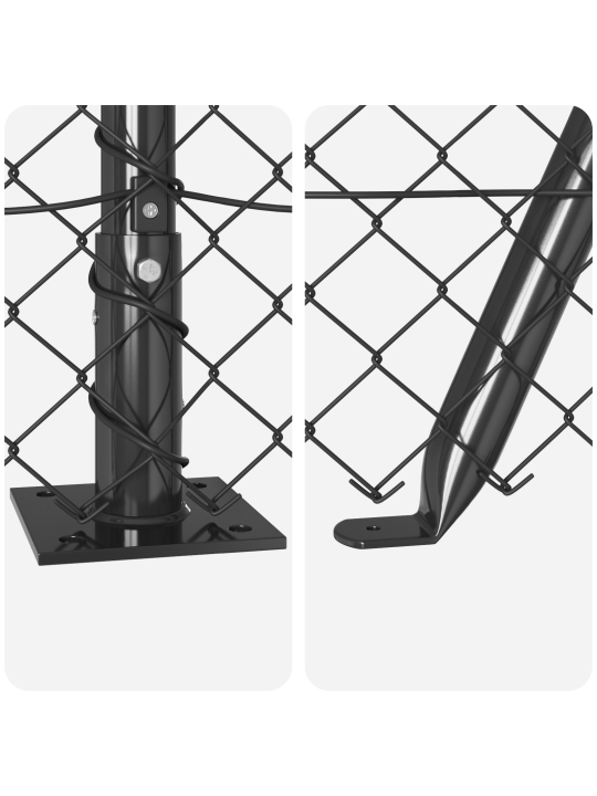 Ketjuaita 13 flangilla 0.4x25 m galvanoitua terästä