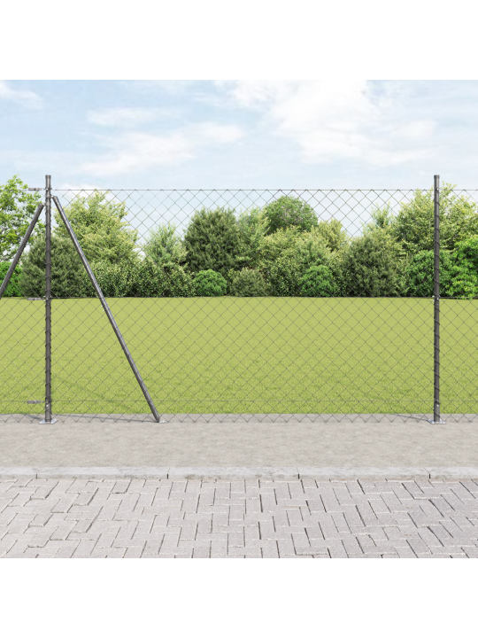 Ketjuaidat 13 flanged posts 1.4x25 m galvanoitu teräs