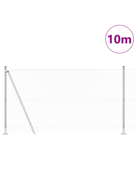 Ketjuaita, 7 flanged-pylvästä, 1,2x10 m kuumasinkitty teräs