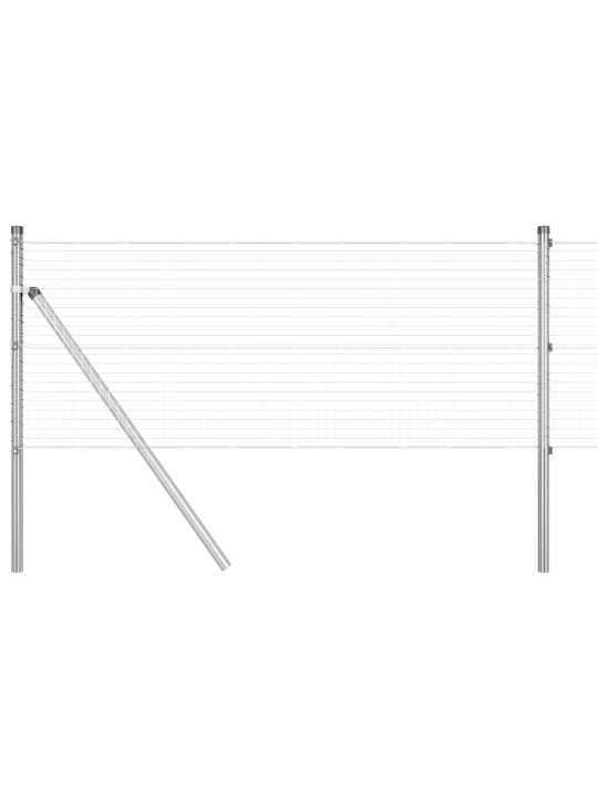 Hitsattu langoitusaita, jossa 7 tolppaa 0.6x10 m galvanoidusta teräksestä
