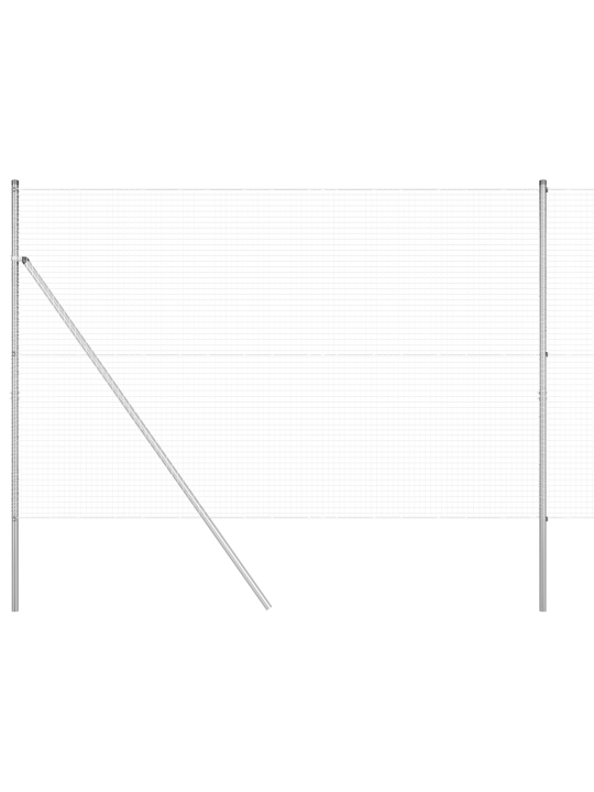 Hitsattava langa-aida 13 pylväällä 1.6x25 m galvanoitu teräs