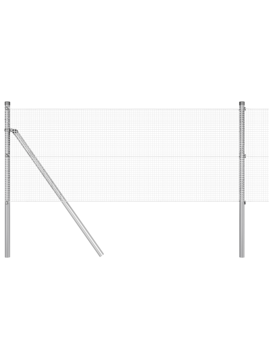 Hitsattu verkkoaita 13 pylväällä 0.6x50 m galvanoitu teräs