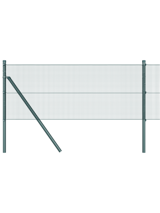 Aitapylvässarja 2 kpl vihreä metalli 10 x 0.5 m kestävä
