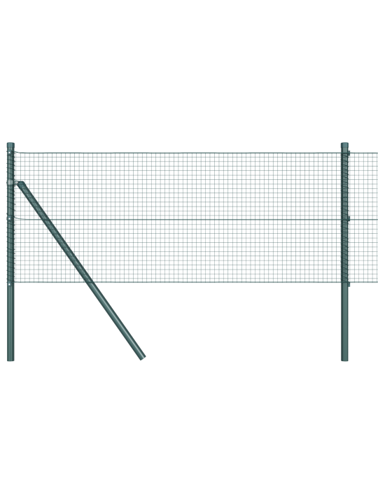 Hitsattu verkkohäkä 13 pylväällä vihreä 0.4x50 m teräs