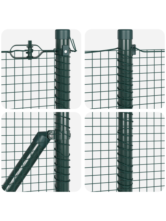 Hitsaustankoaita 13 pylväällä vihreä 0.5x50 m teräs