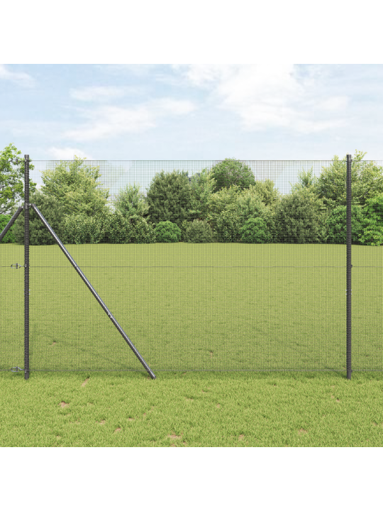 Hitsattu langaaita 7 pylväällä harmaa 1.5x10 m teräs