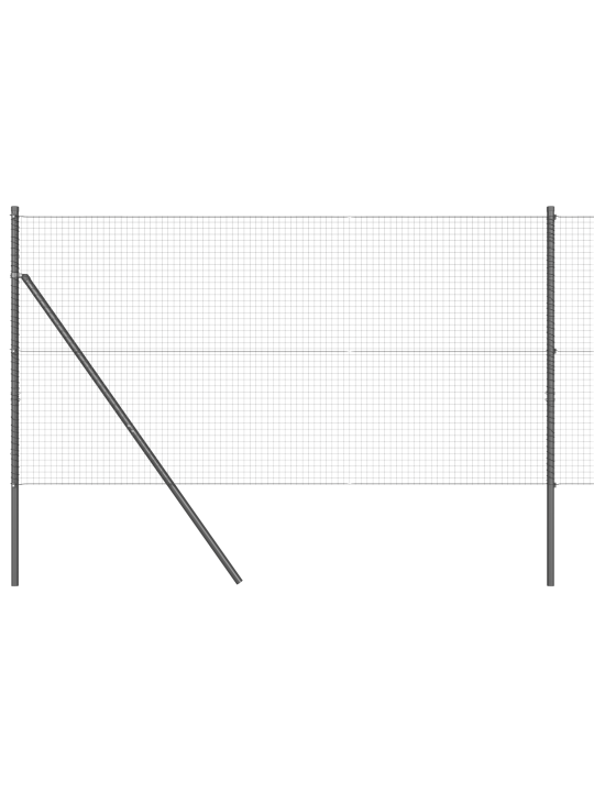 Hitsaustarvikkeiden aita 13 postilla harmaa 1.4x25 m teräs
